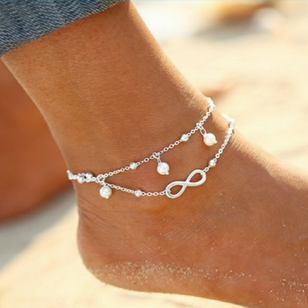 Infinity Silver Anklet✨Reduced Shipping
